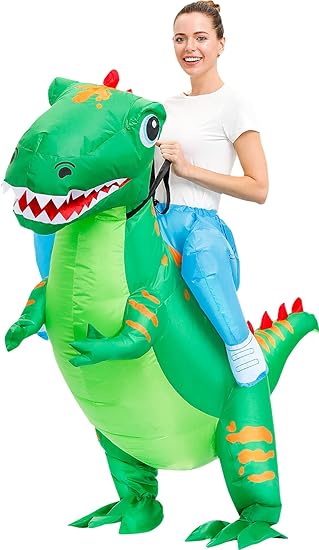 Dinosaurio inflable disfraz