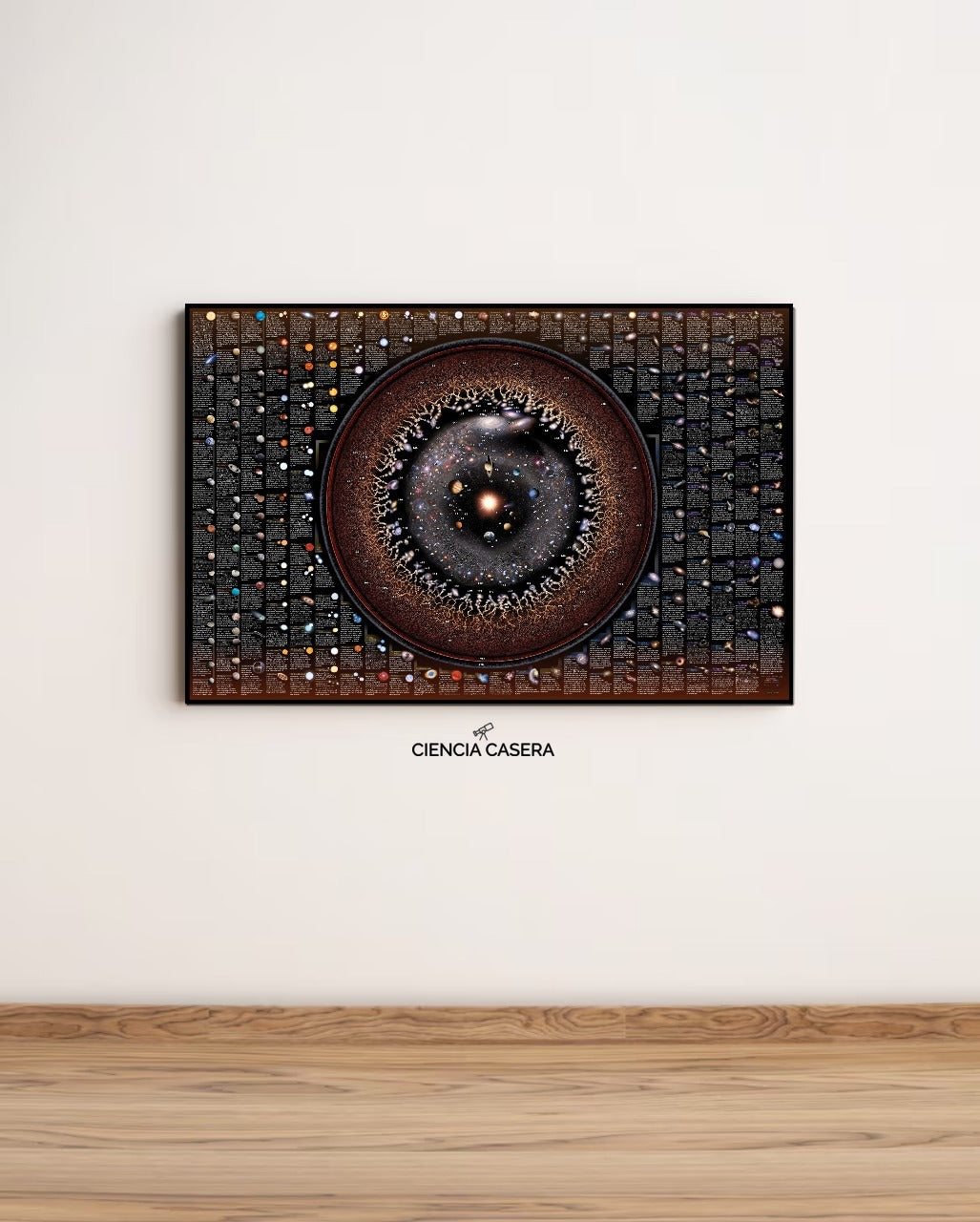 Afiche Hiperrealista del Universo Observable