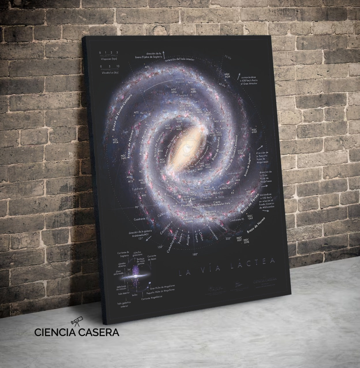 Afiche Hiperrealista de La Via Lactea