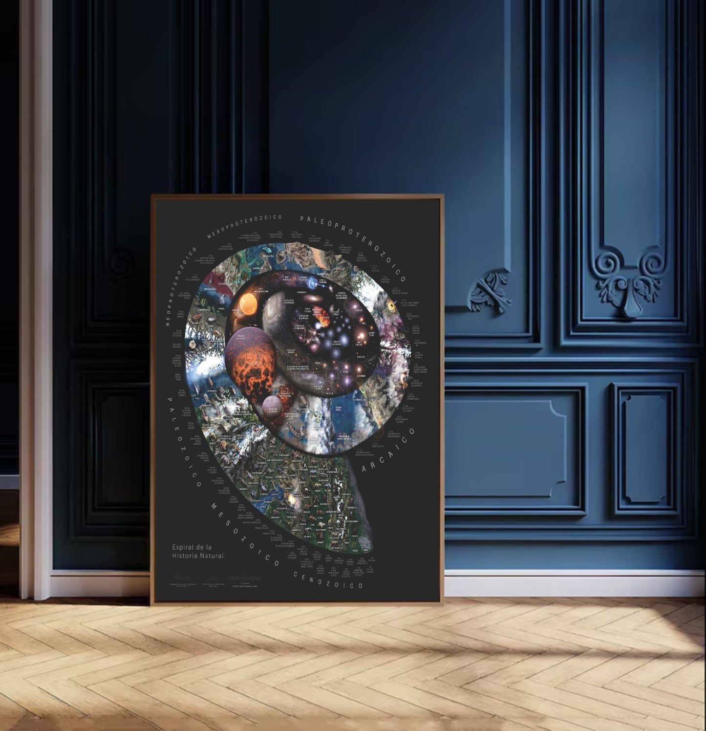 Afiche - Espiral de historia de la tierra Hiperrealista