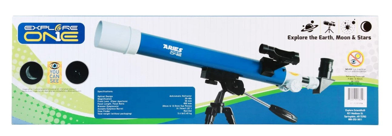 Telescopio refractor Explore One 50mm Aries