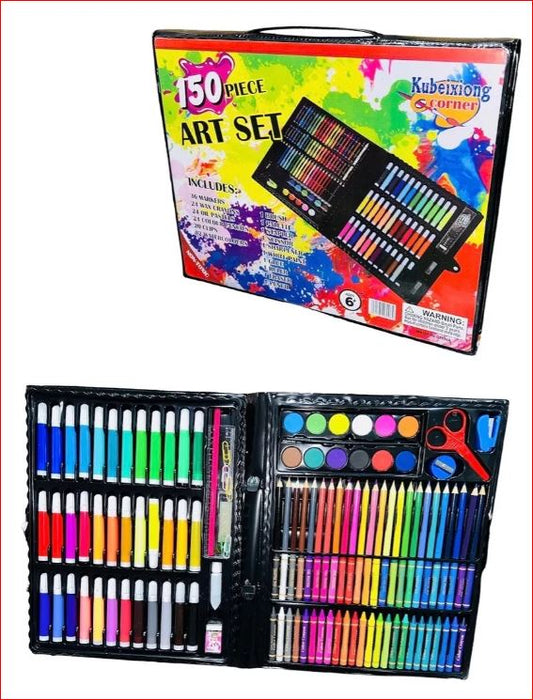 Kit De Arte Portátil: 150 Crayones